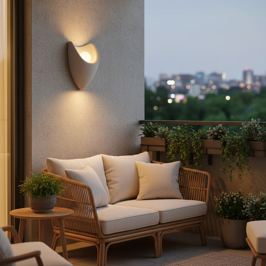 Alista Home Lampă de Perete Modernă cu Dulie E27 Gri