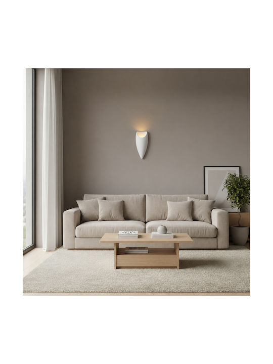 Alista Home Lampă de Perete Modernă cu Dulie E27 Albă 40x18x15cm