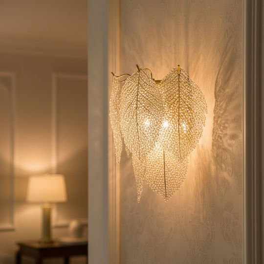 Alista Home Φωτιστικό Τοίχου με Ντουί E14 Χρυσό