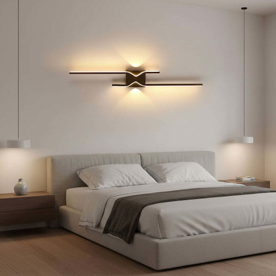 Alista Home Modern Wall Lamp with Integrated LED and Natural White Light Black