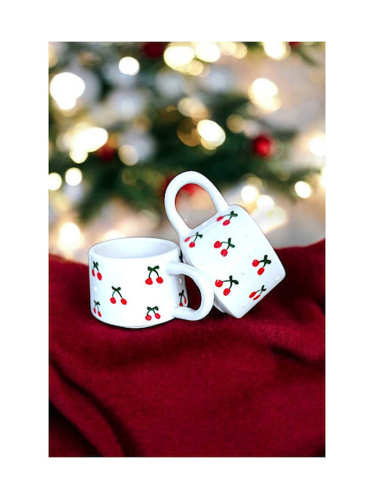 SteweHome Ceramic White Mug 2 Pieces