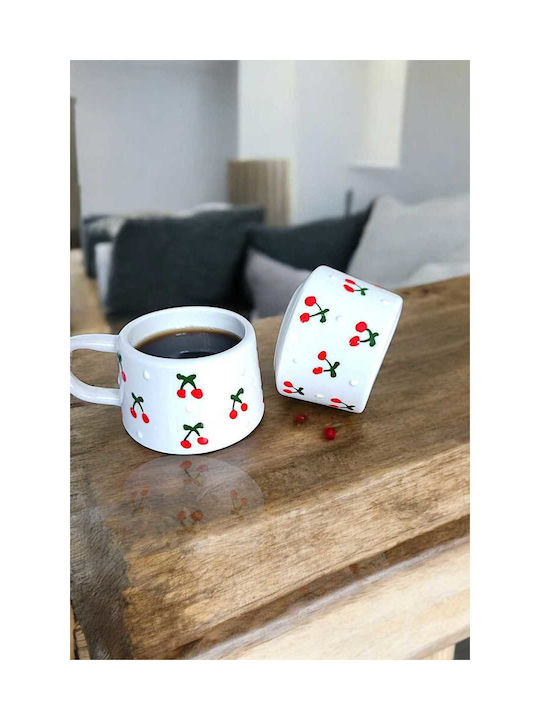 SteweHome Ceramic White Mug 2 Pieces