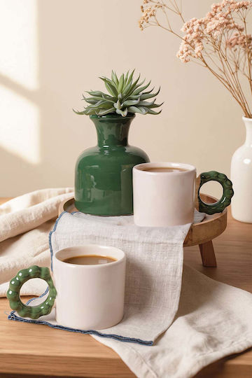 SteweHome Cană Ceramică Bej 260ml 2 Bucăți