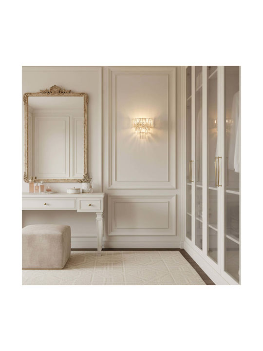 Alista Home Lampă de Perete cu Dulie E14 Auriu 26cm