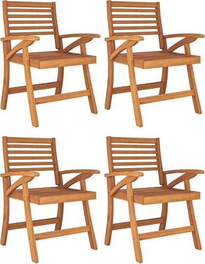 Set Sala De Mese Pentru Exterior 5 Piese Maro