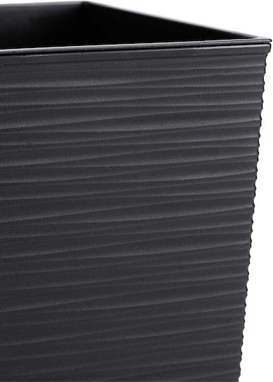 HowHomely Black Plastic Plant Pot 30cm