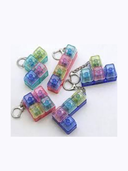 Anti-Stress Fidget Keyboard Keychain 9 1 LED Lighting 11mod154