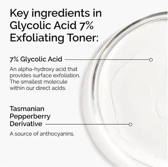 The Ordinary Glycolic Acid 7% Liquid Facial Toning with Glycolic Acid 100ml