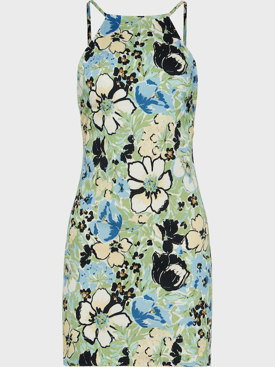 Καλοκαιρινό Mini Κομπινεζόν Φόρεμα Floral