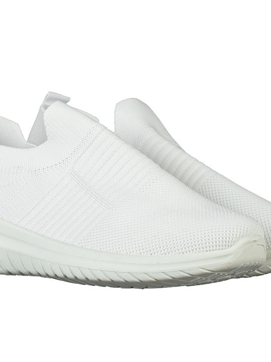Damen Slip-Ons Stoff Weiße DM-M01-Weiße