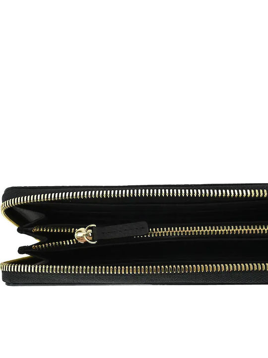 Leder Damenbrieftasche Schwarz