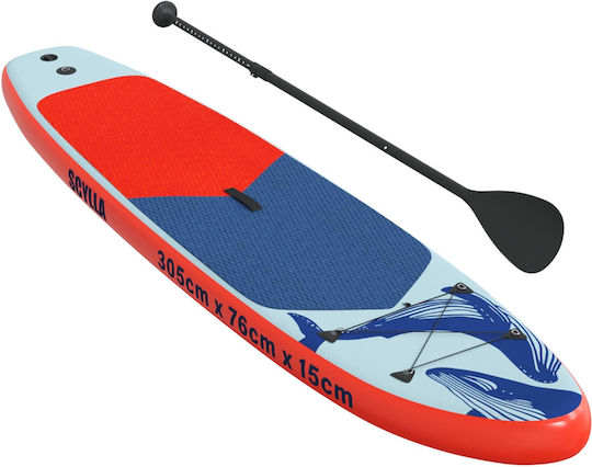 vidaXL Φουσκωτή Σανίδα SUP με Μήκος 3.05m Μπλε