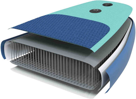 vidaXL Inflatable SUP Board with Length 3.35m Turquoise