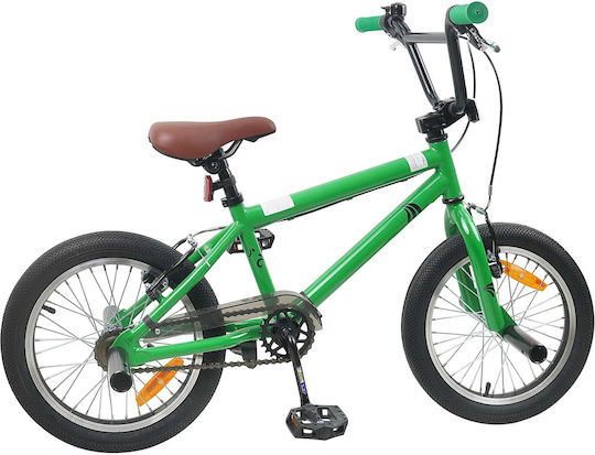 vidaXL 16" Kids' BMX Bicycle Green