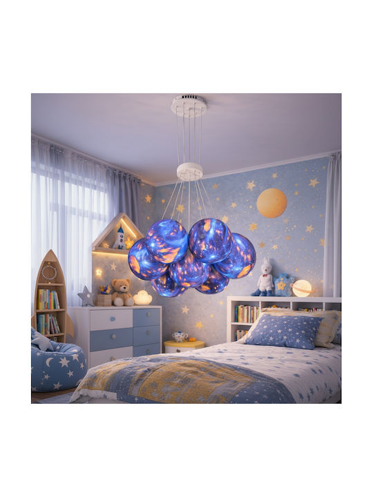 Alista Home Candelabru pentru copii suspendat din metal cu soclu E27 30cm