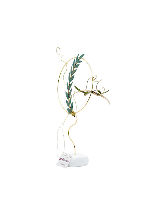 Epilekton-art 07-701 Handmade Tabletop Decor – Olive Branch Circle Large 24x17