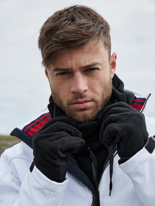 Beechfield Fleece Hood Αθλητικό Περιλαίμιο Μαύρο
