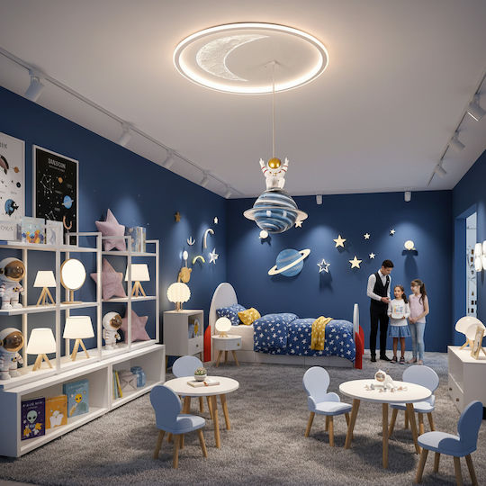 Alista Home Πολύφωτο Παιδικό Φωτιστικό Πλαφονιέρα 80W με Υποδοχή E27 Λευκή
