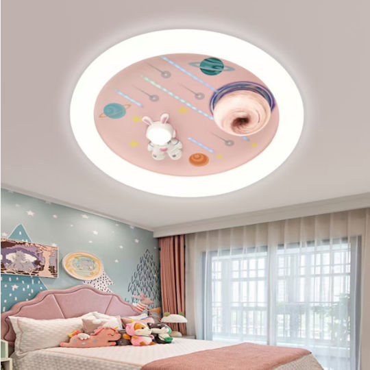 Alista Home Πολύφωτο Παιδικό Φωτιστικό Πλαφονιέρα 63W με Υποδοχή E27 Ροζ