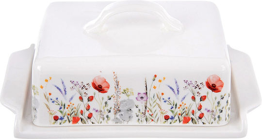 White Porcelain Butter Dish Maki