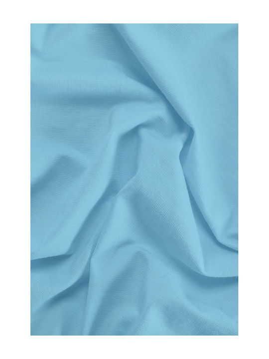 Living Home Σεντόνι Υπέρδιπλο με Λάστιχο 160x200+30εκ. Bright Blue