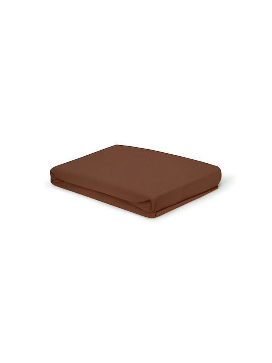 Living Home Σεντόνι Υπέρδιπλο με Λάστιχο 160x200+30εκ. Maroon 077