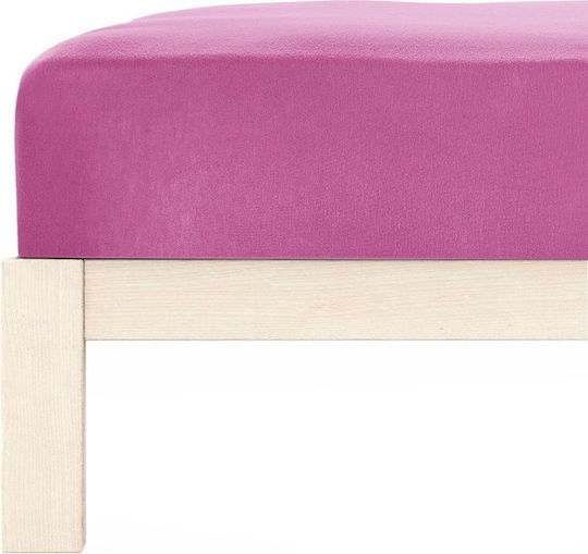 Living Home Super-Doppel Bettlaken mit Gummibettlaken 160x200+30cm Flieder