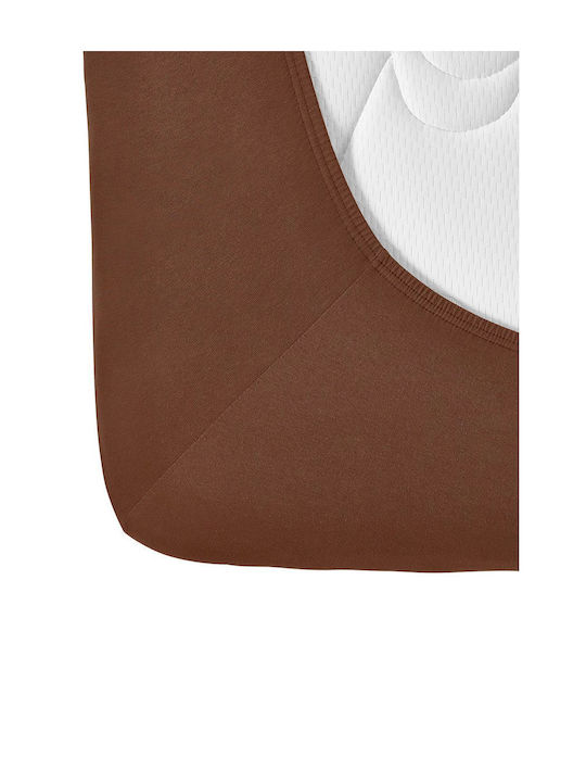 Living Home Σεντόνι Υπέρδιπλο με Λάστιχο 160x200+30εκ. Maroon 077