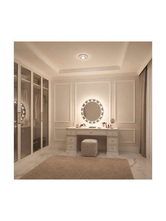Alista Home Spot Rotund Din Sticlă Încorporat Cu LED RGB Alb Alista Home Spot Rotund Din Sticlă Încorporat Cu LED RGB Alb