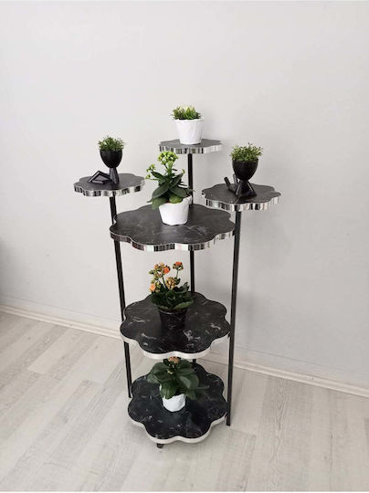 SteweHome Vază Decorativă Din Marmură Neagră Y90cm