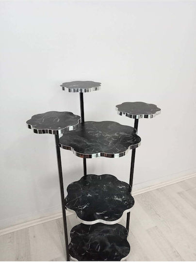 SteweHome Vază Decorativă Din Marmură Neagră Y90cm