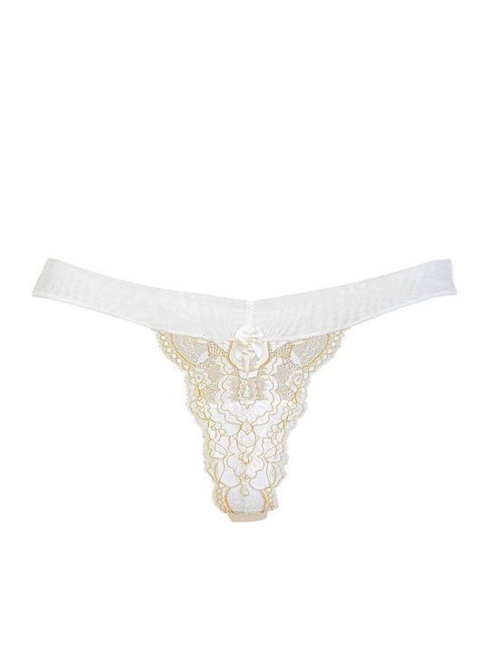 Damen Zeichenfolge mit Spitze Ivory Coast