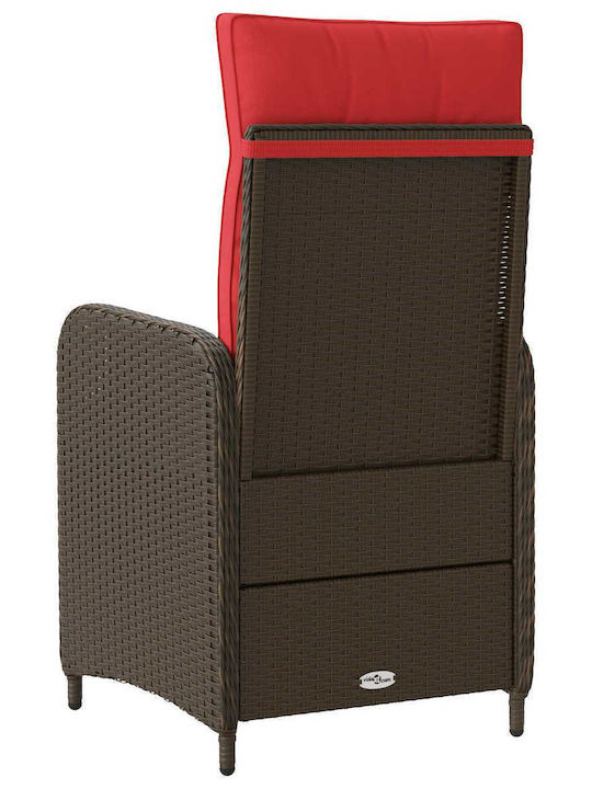 Gartenstühle Rattan Braune mit Kissen