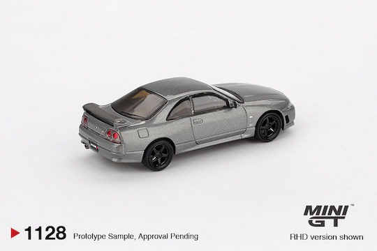 Model Mașină Nissan GT-R R33 Nismo BCNR33 CRS Gri Metalic Închis 1993 1:64 Mini GT MGT01128-R