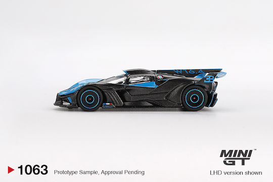 Mini GT Macheta Bugatti Bolide Statische Modelle Mit Klebstoff und Farben Schwarz Blau Maßstab 1:64