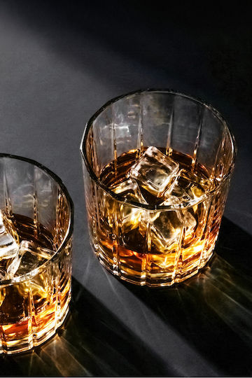 SteweHome SteweHome Set Kristall Brillen für Cocktail Trinken Kaffee Freddo Whiskey Wasser Weißwein aus Kristall in Weißer Farbe 370ml 2 Stück
