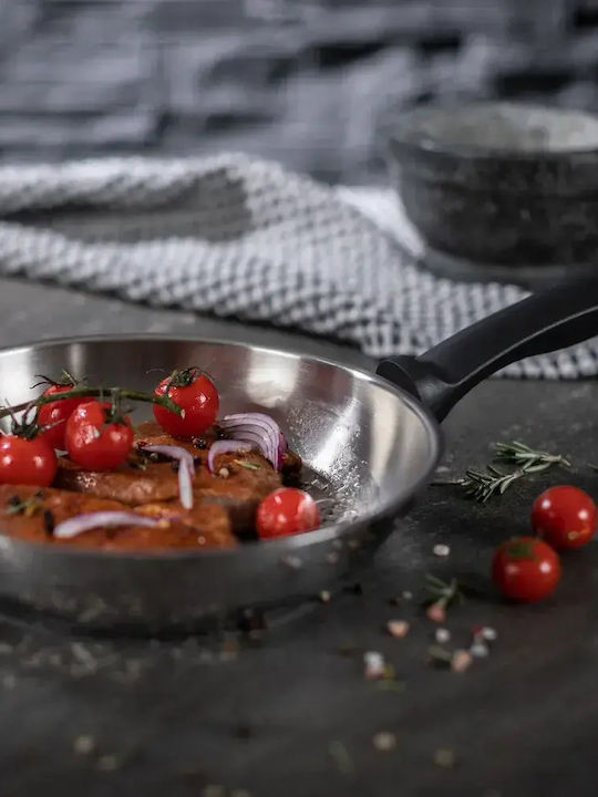 Kuhn Rikon Silver Star Stainless Steel Pan 24cm
