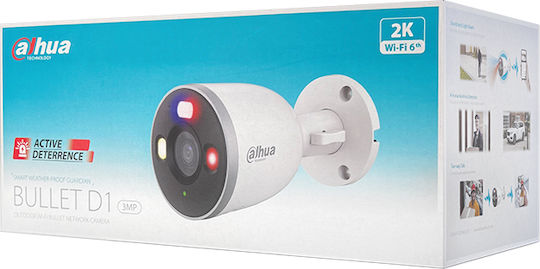 Dahua F3D-PV IP Cameră de Supraveghere Wi-Fi Full HD+ 3MP Rezistentă la apă cu Comunicare Bidirecțională și Lentilă 2.8mm