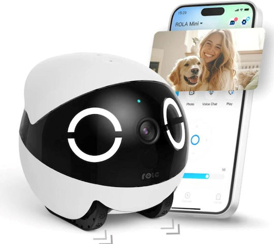 Enabot Rola Mini IP Companion Robot Κάμερα Wi-Fi Full HD+ 4MP Μπαταρίας με Αμφίδρομη Επικοινωνία