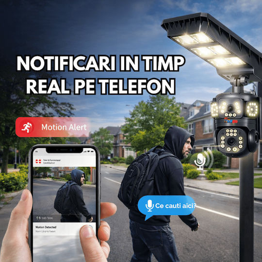 Taggo TAGGO-PRO-L20 Cameră de Supraveghere IP 4G 4K Impermeabilă cu Baterie cu Comunicare Bidirecțională și Obiectiv 2.8mm
