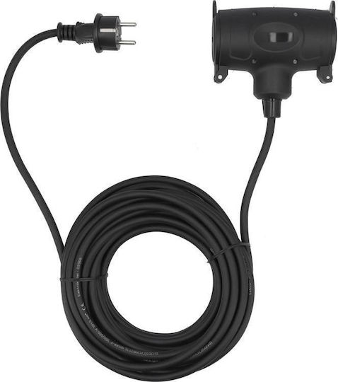 Yato Waterproof Extension Cable Cord 15m Black