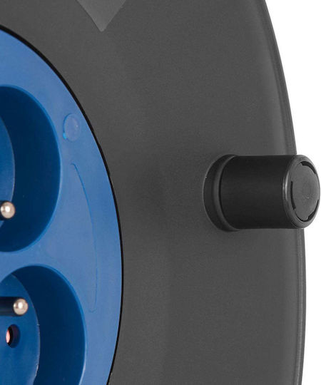 Geko Extension Reel Cord 3 x 1.5mm²/30m Black