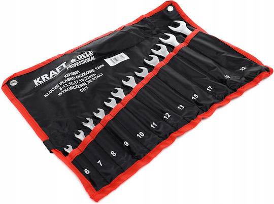 Flat Ring Wrenches 6-22 Set 12 Wrenches Flat Wrench