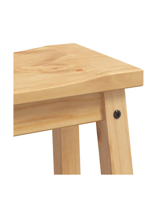 Taburete De Bar Din Lemn Ceară Miere 2 Buc 44x30x63 Cm