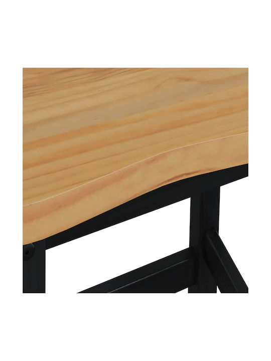 Bar Stools with Backrest Wooden Black 2 Pieces 40x29x63cm