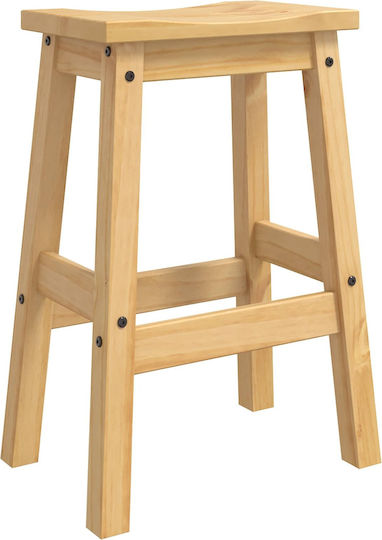 vidaXL Barhocker Aus Holz Mit Kerze Honig 2Stück 44x30x63cm