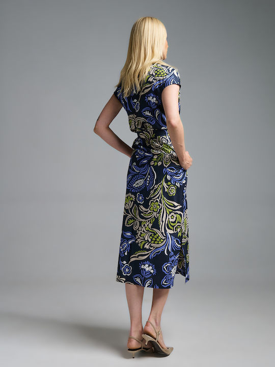 Sommer Midi Hemdkleid Blumen