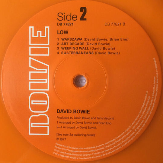David Bowie Low Vinyl