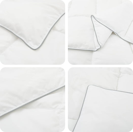 vidaXL Хотелска Завивка Polycotton 200x240см