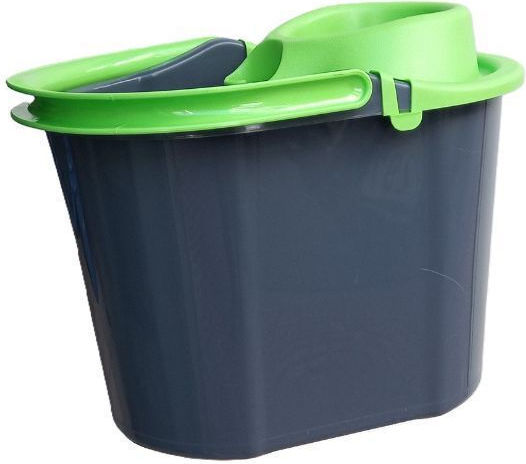 Nektarplast Kunststoff Mop Eimer mit Auswringer Gewicht 18lt Grau